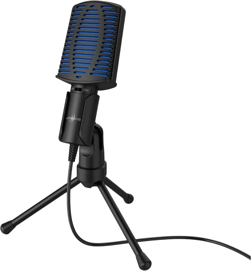 uRage Stream 100 USB Condenser Gaming Microphone with Tripod – Black