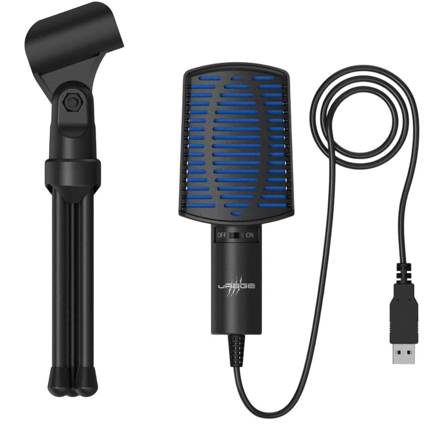 uRage Stream 100 USB Condenser Gaming Microphone with Tripod – Black – image 2