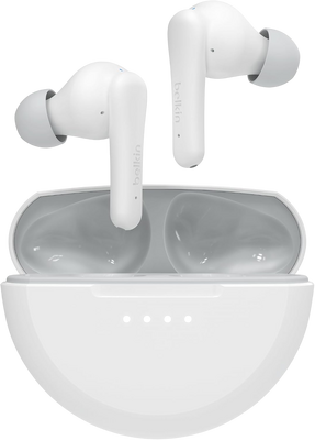 Belkin SoundForm Nano 2 True Wireless Earbuds for Kids - White