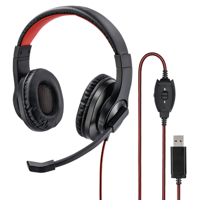 Hama HS-USB400 Stereo USB Office Headset – Black