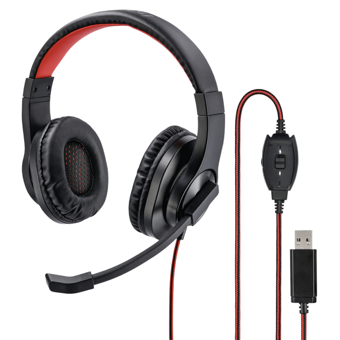 Hama HS-USB400 Stereo USB Office Headset – Black  for sale in Egypt from Games2Egypt