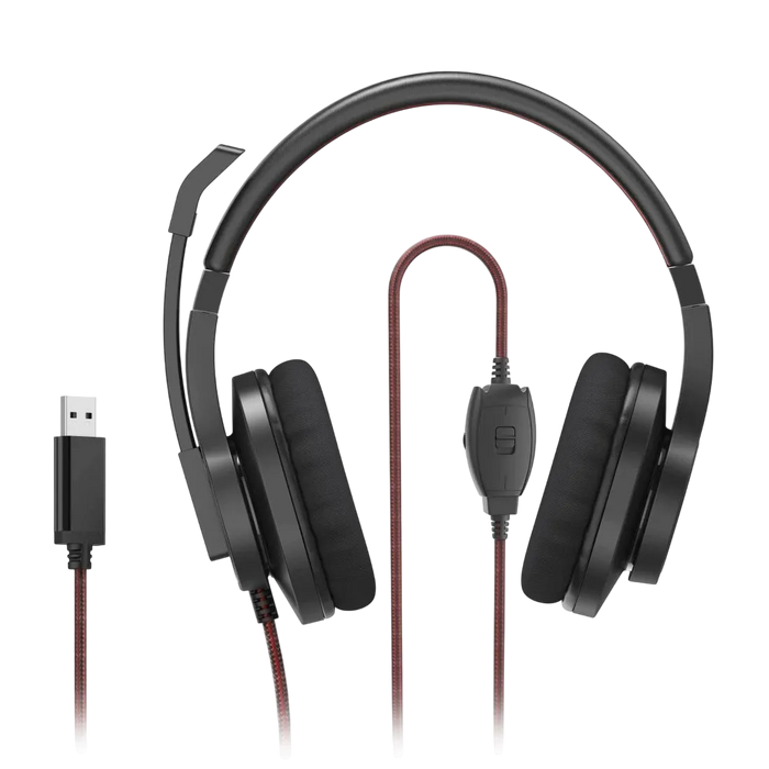 Hama HS-USB400 Stereo USB Office Headset – Black  for sale in Egypt from Games2Egypt