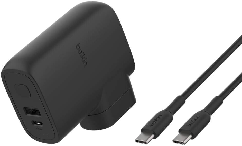 بلكين بوست تشارج شاحن هجين 25W وباور بانك 5000mAh مع طقم محولات سفر - أسود – صورة 3