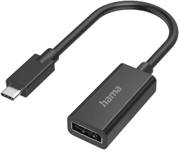 Hama DisplayPort to USB-C Video Adapter, Ultra HD 4K@60Hz – Black  for sale in Egypt from Games2Egypt