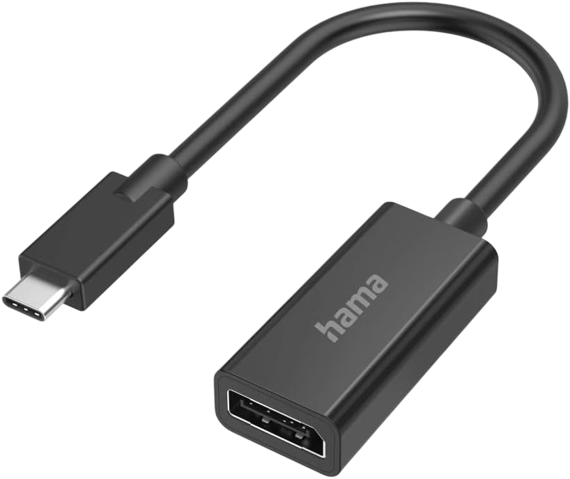 Hama DisplayPort to USB-C Video Adapter, Ultra HD 4K@60Hz – Black  for sale in Egypt from Games2Egypt