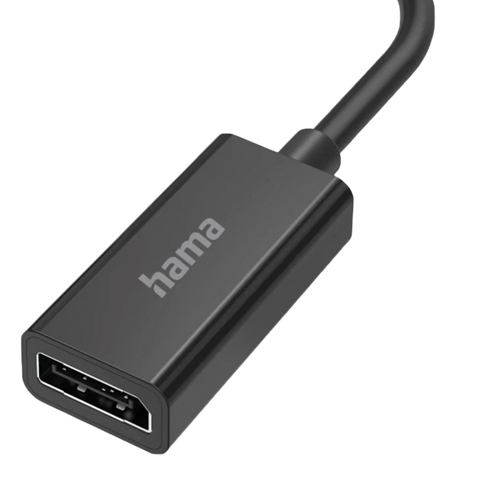 Hama DisplayPort to USB-C Video Adapter, Ultra HD 4K@60Hz – Black  for sale in Egypt from Games2Egypt