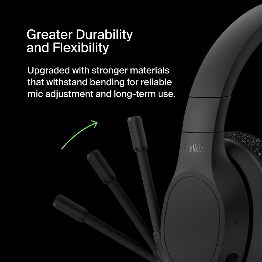 Belkin SoundForm Adapt Wireless Over-Ear Headset - Black – image 13