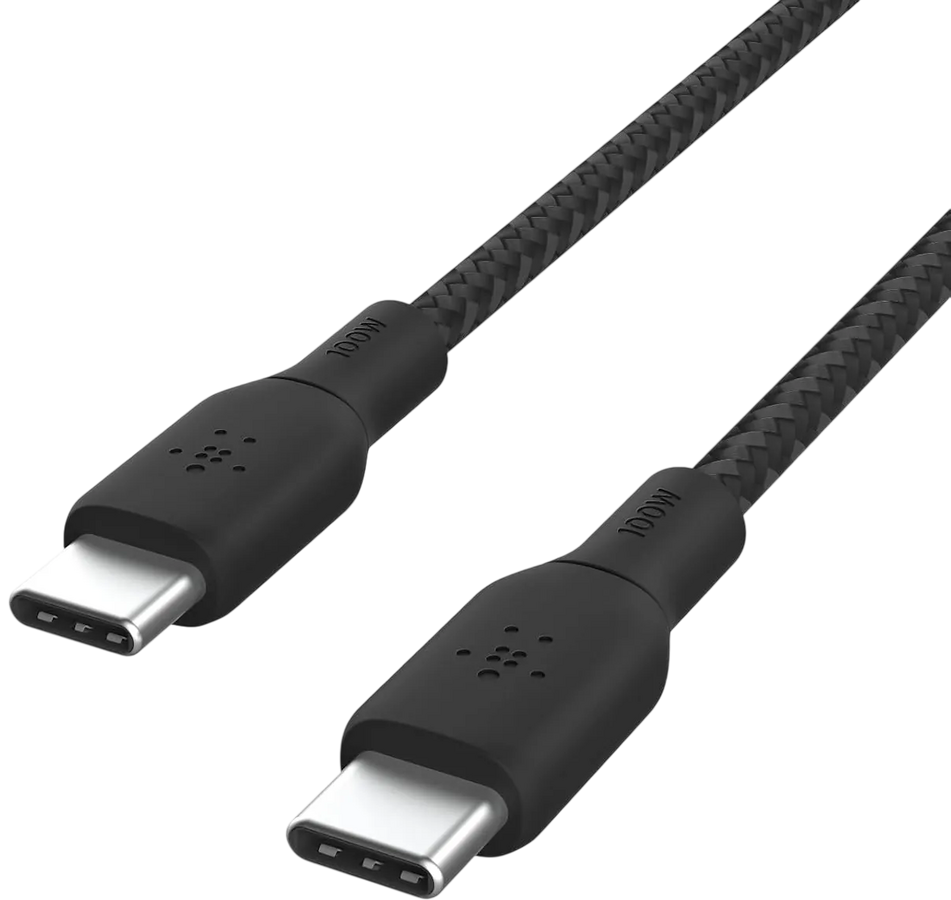 بلكين بوست تشارج كابل USB-C إلى USB-C مضفر بقوة 100W وطول 2 متر – صورة 2