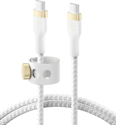 Belkin BoostCharge PRO Flex USB-C to USB-C Braided Cable - 1M - White