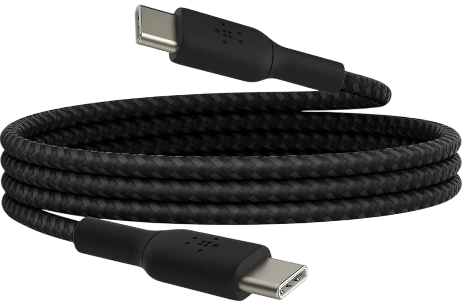 Belkin BoostCharge Braided USB-C to USB-C Cable 60W - 1m - Black – image 2