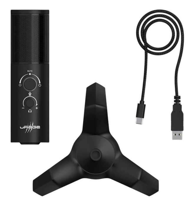 uRage Stream 750 HD Illuminated Streaming Microphone – Black  for sale in Egypt from Games2Egypt