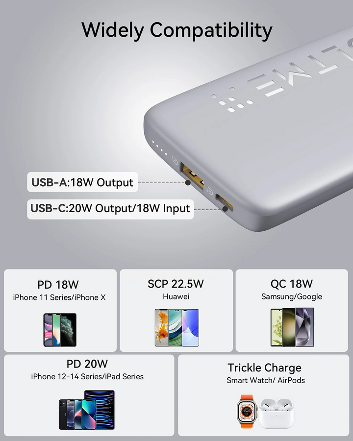 VOLTME Hypercore 10K Essential 10000mAh Power Bank 22.5W - Grey – image 4