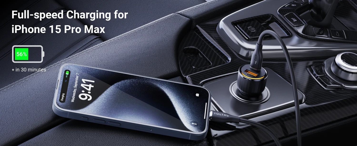 Voltme Cazo 48W CA Car Charger - Black – image 2