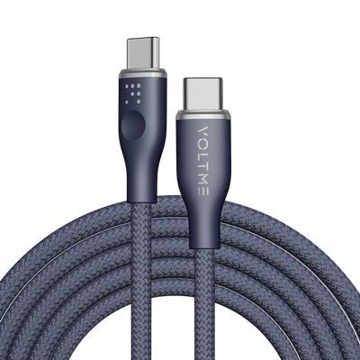 VOLTME Powerlink Rugg 60W USB-C Cable - 1m - Blue