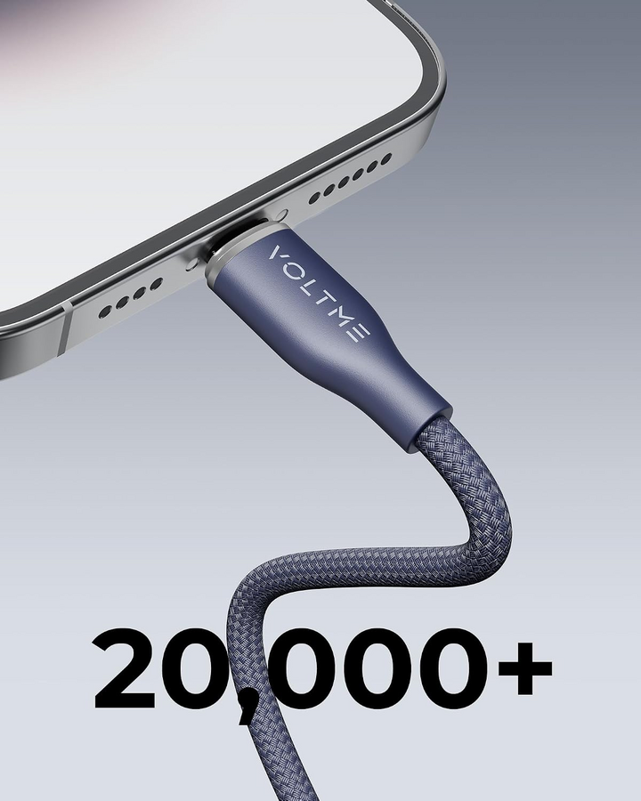فولتمي باور لينك راج كابل USB-C بقوة 60W بطول 1 متر - أزرق – صورة 4