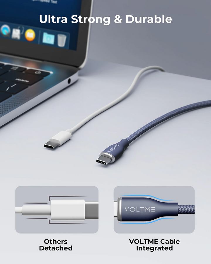 فولتمي باور لينك راج كابل USB-C بقوة 60W بطول 1 متر - أزرق – صورة 7