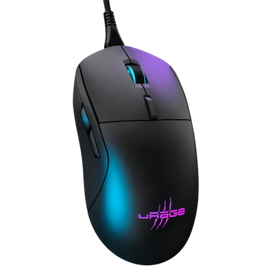 uRage Reaper 250 with Rainbow LED Wired Gaming Mouse - Black