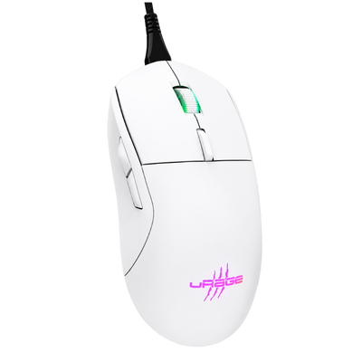 uRage Reaper 250 with Rainbow LED Wired Gaming Mouse - White