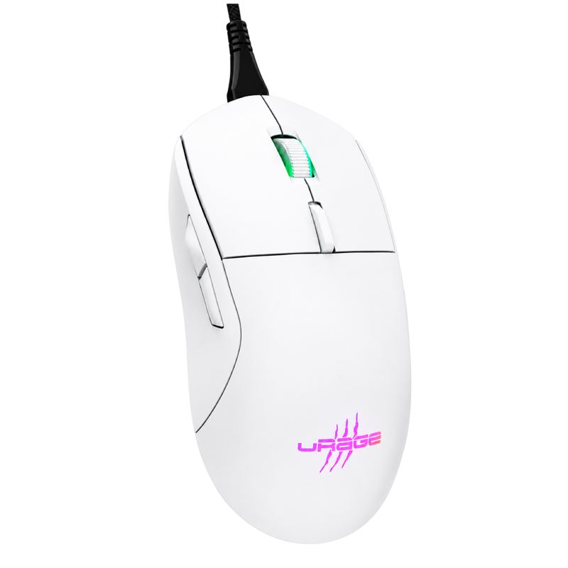uRage Reaper 250 with RGB LED Wired Gaming Mouse - White