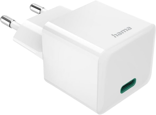 Hama 30W GaN Mini USB-C PD & Qualcomm Wall Charger – White