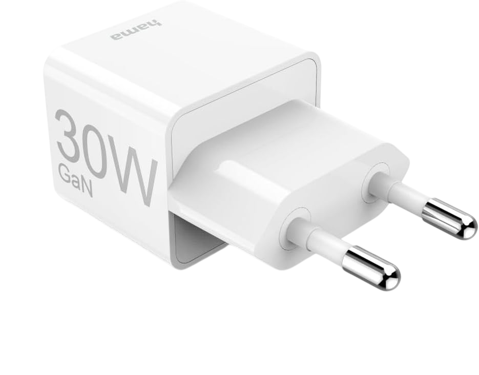 شاحن حائط هاما GaN ميني USB-C بقدرة 30 واط مع PD – أبيض – صورة 2