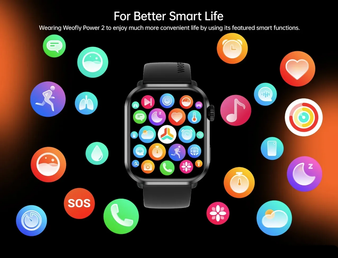 Weofly Power 2 Smart Watch - Black – image 10