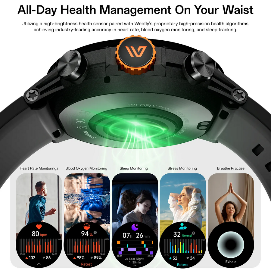 Weofly Conquer 2 Smart Watch - Silver – image 10