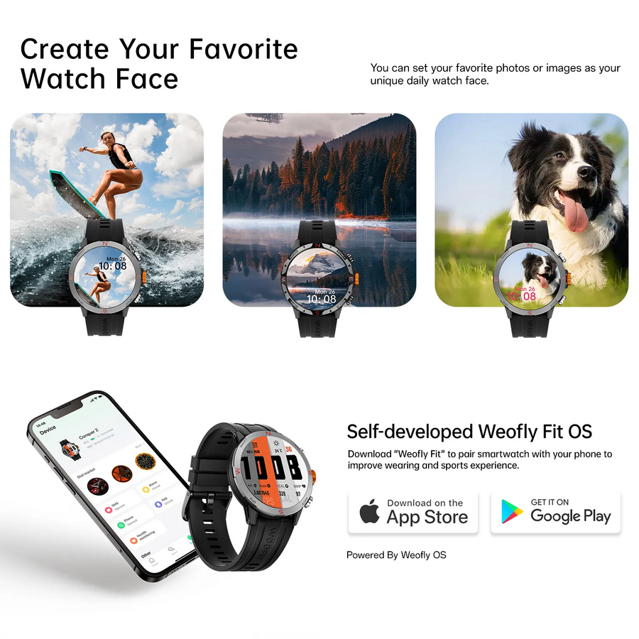 Weofly Conquer 2 Smart Watch - Silver – image 12