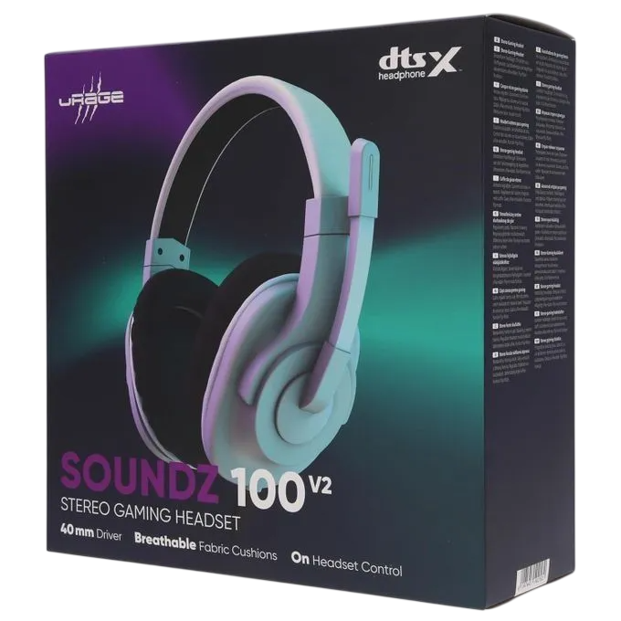 URage SoundZ 100 V2 Wired Gaming Headset – White – image 6