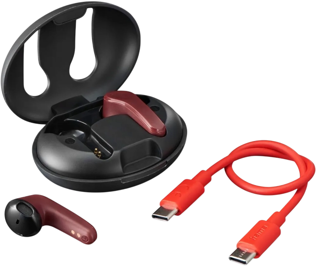 Hama Spirit Unchained True Wireless Earbuds – Black/Red – image 7