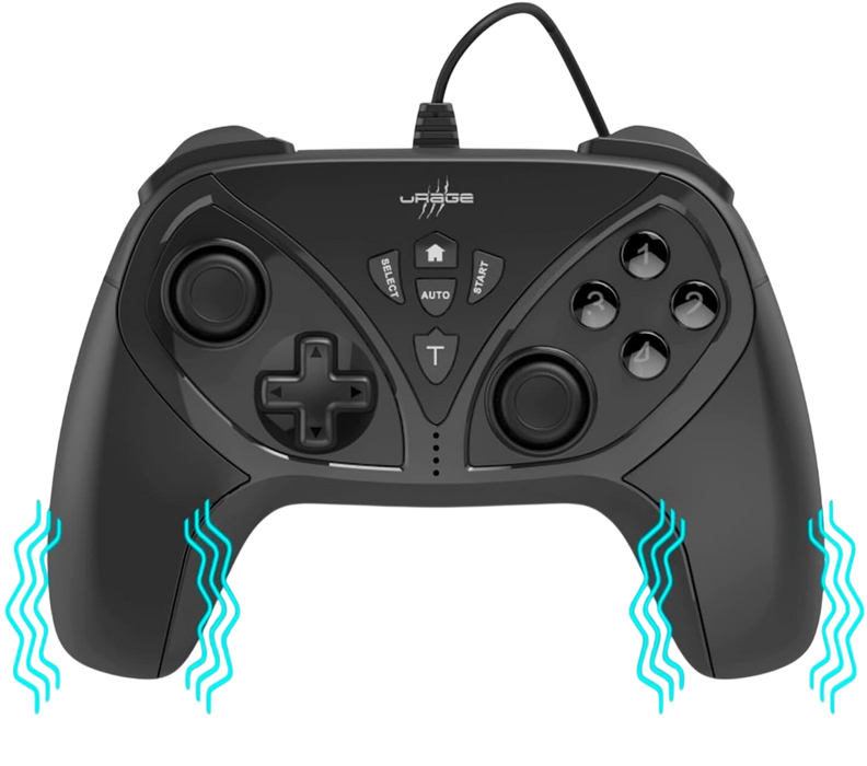 uRage Vendetta 210 Wired PC Gamepad – Black  for sale in Egypt from Games2Egypt