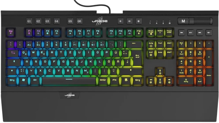 Urage Exodus 900 Mechanical Gaming Keyboard Brown Switches - Black