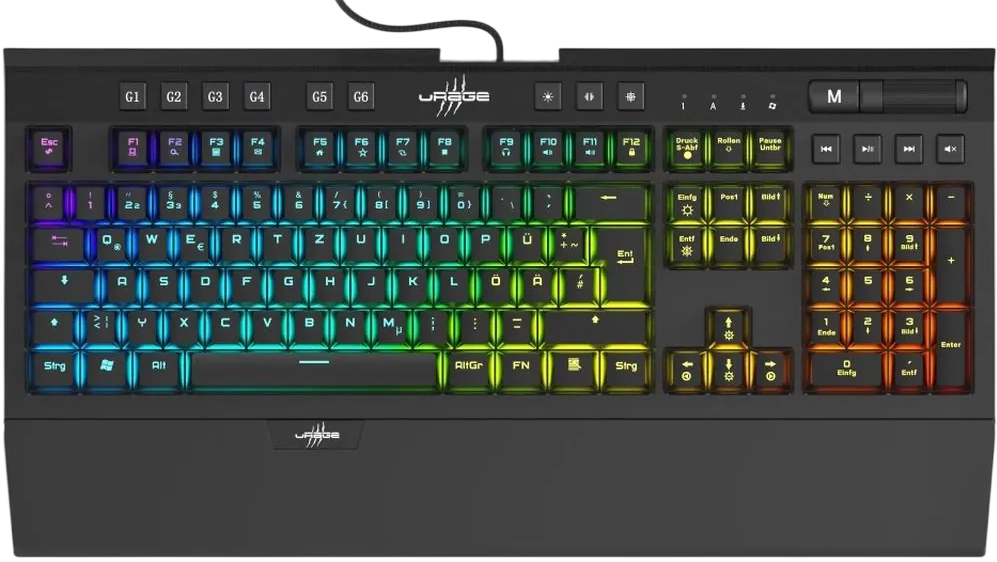 Urage Exodus 900 Mechanical Gaming Keyboard Brown Switches - Black