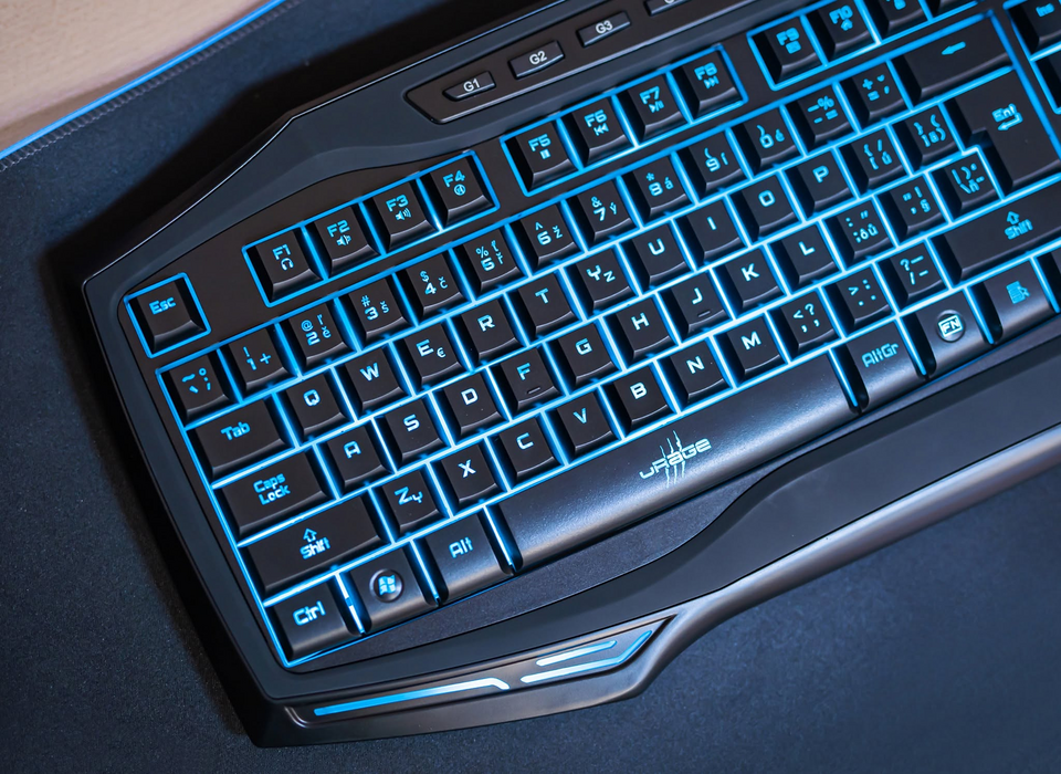 uRage Exodus 300 Illuminated Keyboard - Black  for sale in Egypt from Games2Egypt