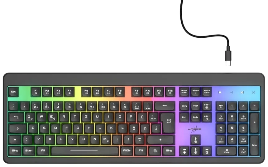 uRage Exodus 215 Illuminated Gaming Keyboard - Black  for sale in Egypt from Games2Egypt