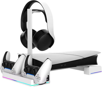 iPega PG-P5S039 Horizontal RGB Cooling & Charging Stand for PS5 (Slim & PRO)  for sale in Egypt from Games2Egypt