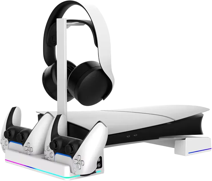 iPega PG-P5S039 Horizontal RGB Cooling & Charging Stand for PS5 (Slim & PRO)  for sale in Egypt from Games2Egypt