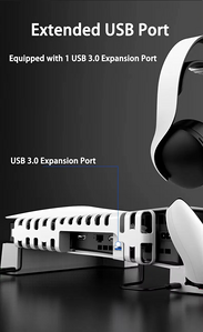 iPega PG-P5S039 Horizontal RGB Cooling & Charging Stand for PS5 (Slim & PRO)  for sale in Egypt from Games2Egypt