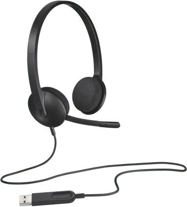 Logitech H340 USB-A Wired Headset - Black  for sale in Egypt from Games2Egypt