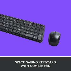 Logitech MK220 Wireless Keyboard & Mouse Combo - Eng & Ara Layout  for sale in Egypt from Games2Egypt