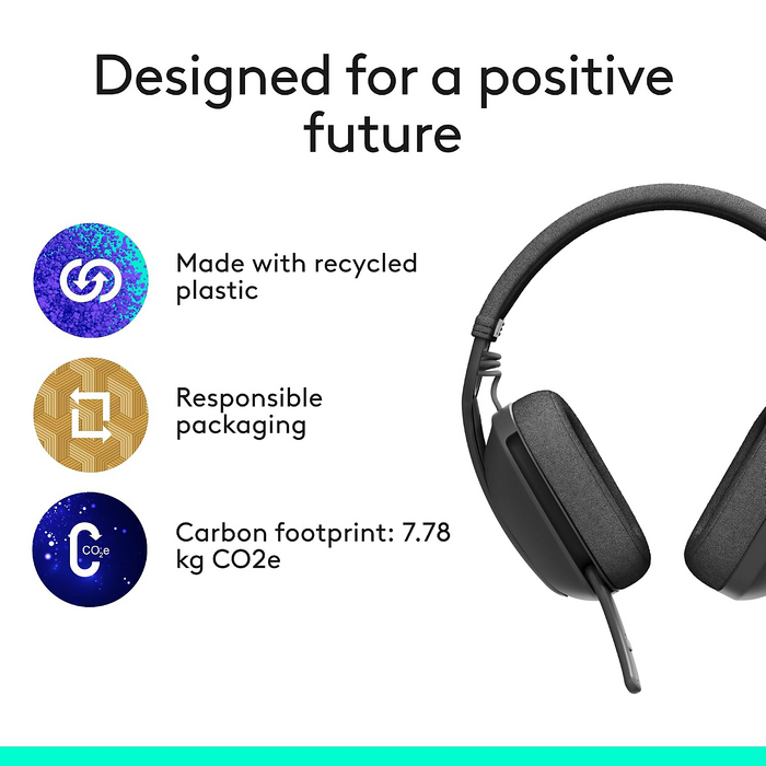 Logitech Zone Vibe 100 Bluetooth Wireless Headset - Graphite  for sale in Egypt from Games2Egypt