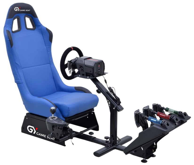Game Seat GY013 Professional Vehicle Racing Gaming Chair - Blue  for sale in Egypt from Games2Egypt