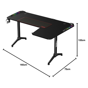 Deadskull RGB Gaming Desk – Right L-Shape  for sale in Egypt from Games2Egypt