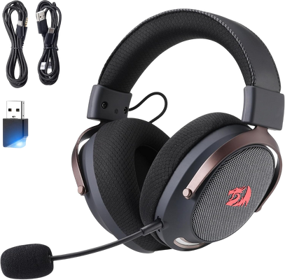 Redragon H858 Arrow Carbon 3-Mode Wireless Gaming Headset - Black