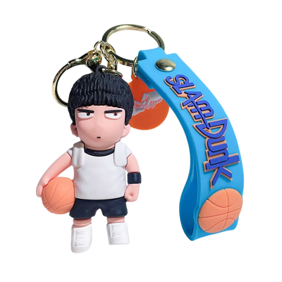 Slam Dunk Hisashi Mitsui Basketball Blue Strap - Keychain