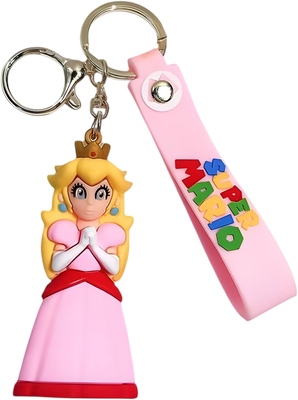 Super Mario Princess Peach Pink Strap - Keychain