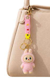 Labubu Pink Fur-Covered Pink Strap - Keychain  for sale in Egypt from Games2Egypt