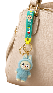 Labubu Mint Fur-Covered Green Strap - Keychain  for sale in Egypt from Games2Egypt