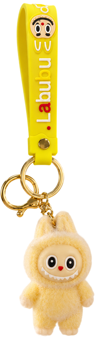 Labubu Yellow Fur-Covered Yellow Strap - Keychain  for sale in Egypt from Games2Egypt