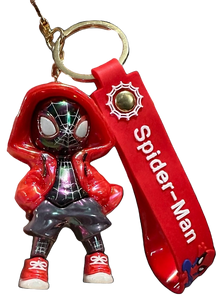Marvel Spider-Man Miles Morales Red Hoodie Red Strap - Keychain
